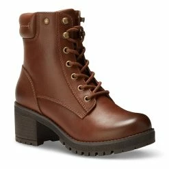 Coupon 😉 Womens Eastland Brynn Puff Collar Ankle 🥾 Boots 🎁